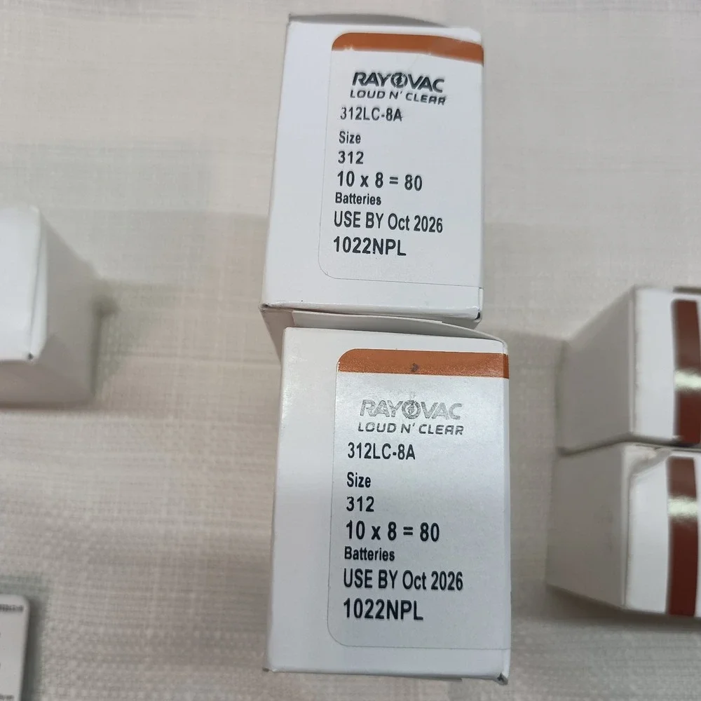 Rayovac Loud N' Clear Sz 312 Hearing Aid Batteries 53‎ Packs Of 8 Total 424